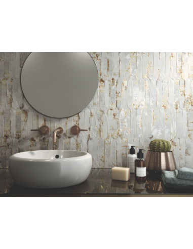 Carreau faience PICKET GRUNGE OXID - 4.30x24.30cm