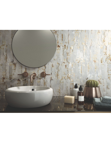 Carreau faience PICKET GRUNGE OXID - 4.30x24.30cm