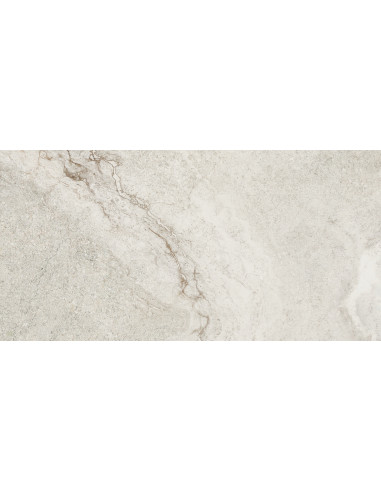 Carrelage effet pierre marbrée CROSS WHITE -...