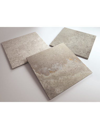 Carrelage effet pierre marbrée CROSS WHITE -...