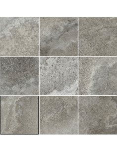Carrelage piscine effet pierre marbrée CROSS TAUPE - 15x15cm 2