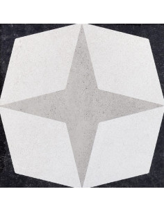 Carreau déco inspiration ciment CEMENTINE BLACK&WHITE 1 -...