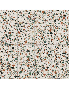 Carreau style terrazzo coloré PLAY DROP MULTIWHITE- 20 x...