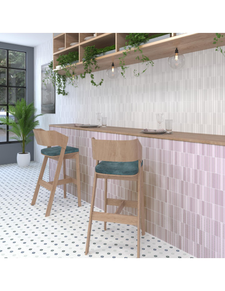 Carreau mosaïque KIT KAT LILAC MATT - 11.5x23cm