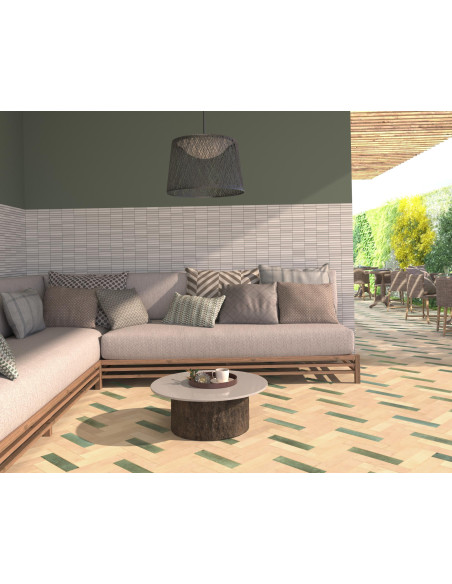 Carreau mosaïque KIT KAT GREY MATT - 11.5x23cm