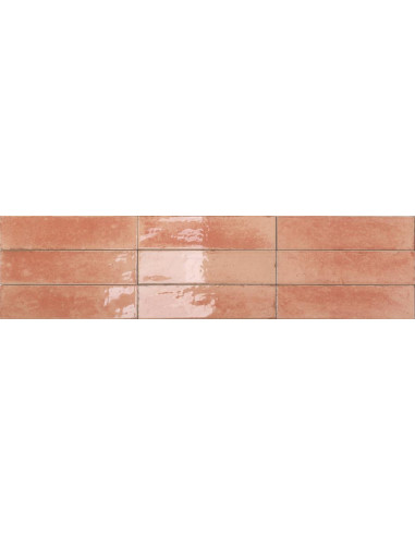 Faience effet Zellige -  AGADIR AMARENTO - 7x28cm