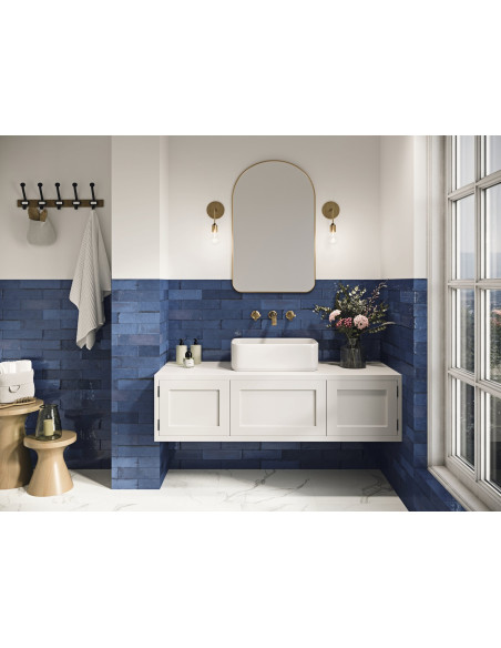 Faience effet Zellige -  MURUS OCEANUM - 7x28cm