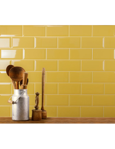 Carreau Metro AMARILLO YEMA - 10x20cm