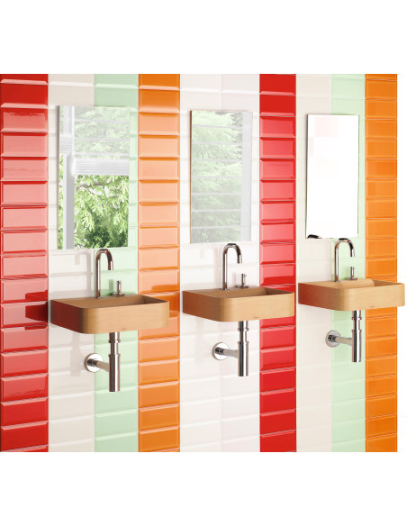 Carreau Metro ROJO - 10x20cm