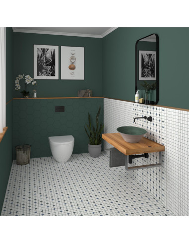 Carrelage hexagonal EXA FOREST - 15x17cm