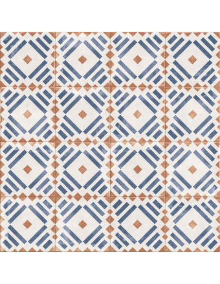 Carreau inspiration ciment PLAY LABYRINTH PEARL - 20 x 20 cm