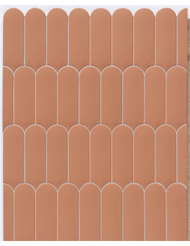 Faience écaille FAN CLAY MAT - 7.2x19.5cm