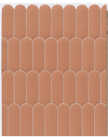 Faience écaille FAN CLAY MAT - 7.2x19.5cm