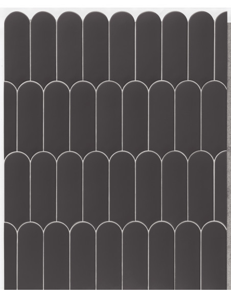 Faience écaille FAN DARK MAT - 7.2x19.5cm