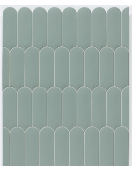 Faience écaille FAN MARINE MAT - 7.2x19.5cm