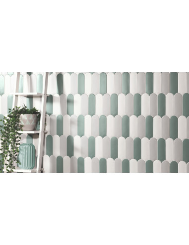 Faience écaille FAN FOG MAT - 7.2x19.5cm