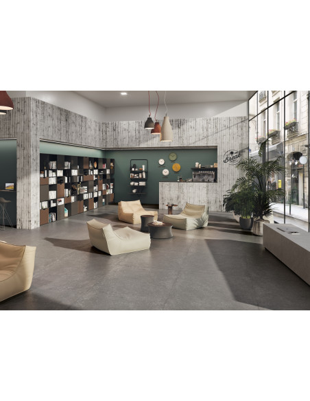 Carrelage intérieur effet pierre TRADITION PIERRE GRISE - 80x80 cm