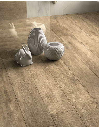 Carrelage extérieur effet bois SLOWOOD NOCCIOLO...