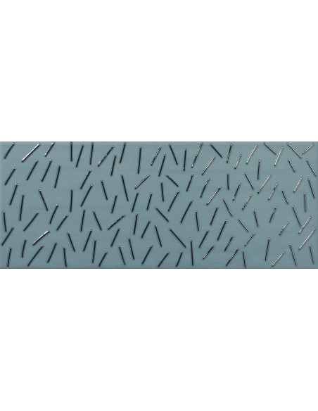 Carreau faience ARTS RAIN BLUE - 20x50cm