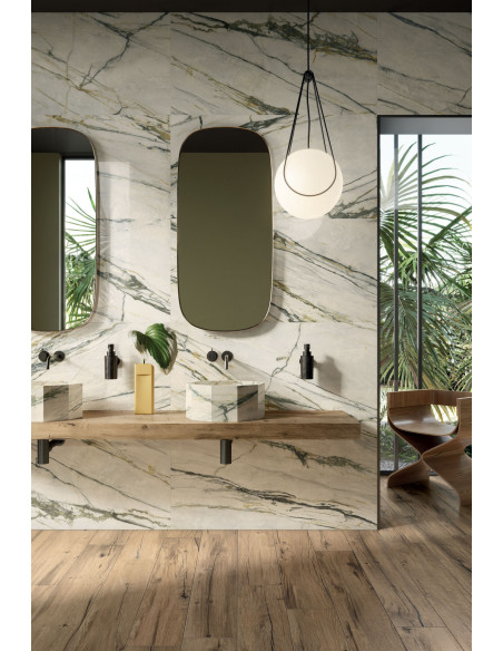 Carrelage effet marbre SUPREME TREASURE CALCATTA EMERALD - 60x120cm