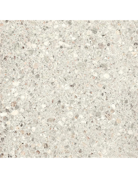 Carrelage inspiration terrazzo SHARDS LARGE WHITE - 120x120cm