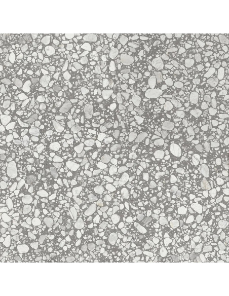 Carrelage inspiration terrazzo SHARDS LARGE GREY - 120x120cm