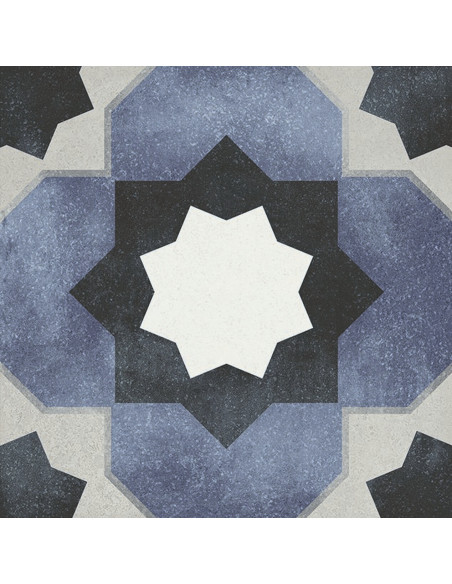 Carrelage effet carreaux ciment JEANNETTE - 15x15cm