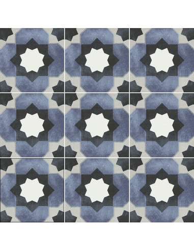 Carrelage effet carreaux ciment JEANNETTE -...