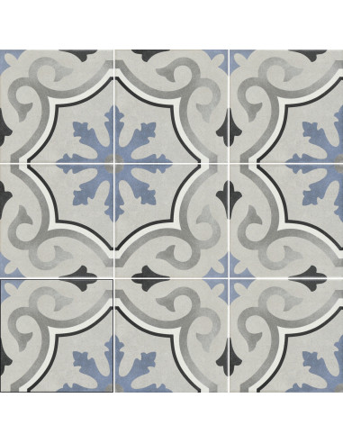 Carrelage effet carreaux ciment LOULOU - 15x15cm