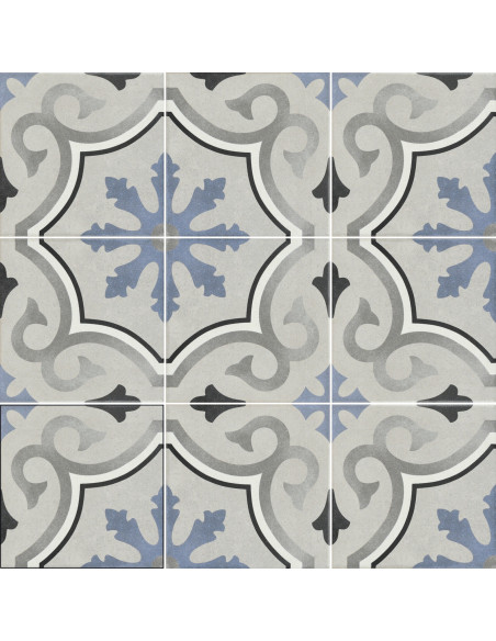 Carrelage effet carreaux ciment LOULOU - 15x15cm