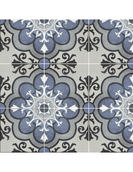 Carrelage effet carreaux ciment MADELEINE - 15x15cm