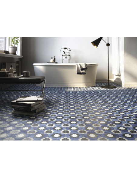 Carrelage effet carreaux ciment JEANNETTE - 15x15cm