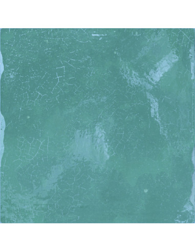 Carreau effet Zellige SOUK TURQUESA - 13x13cm