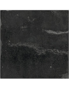 Carreau effet Zellige SOUK BLACK - 13x13cm