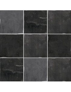 Carreau effet Zellige SOUK BLACK - 13x13cm 2
