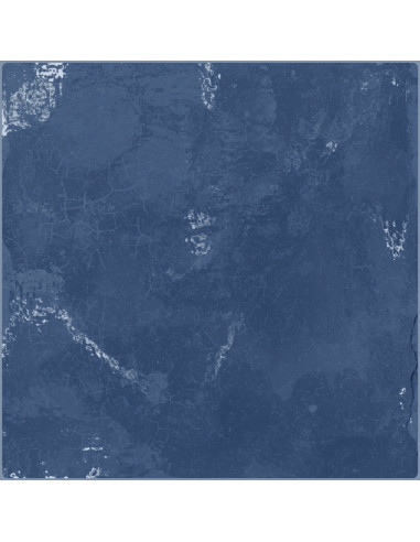 Carreau effet Zellige SOUK BLUE - 13x13cm