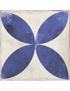 Carrelage inspiration ciment DAROCA BLUE - 15x15cm