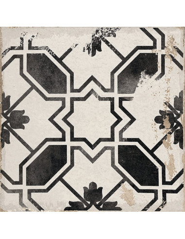 Carrelage inspiration ciment CALETA BLACK -...