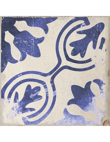 Carrelage inspiration ciment IRUELA BLUE - 15x15cm