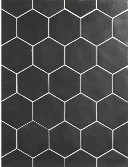 Carrelage hexagonal HEXA OFF GRAPHITE MATT - 10x11cm
