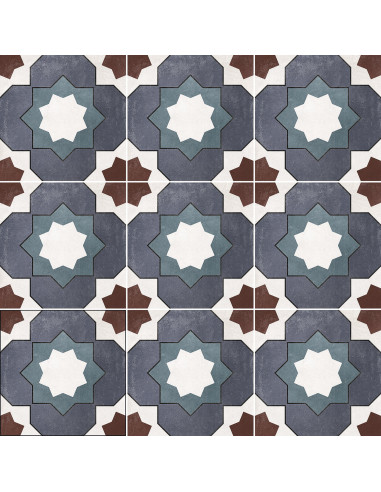 Carrelage inspiration ciment KAREN - 15x15cm