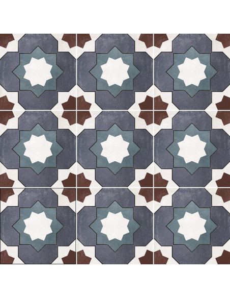 Carrelage inspiration ciment KAREN - 15x15cm