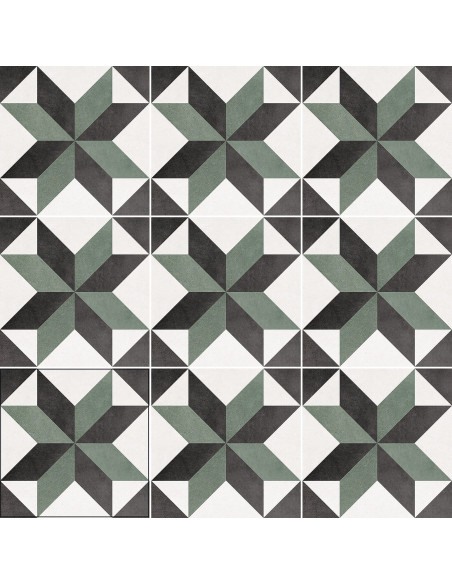 Carrelage inspiration ciment CAROLE - 15x15cm