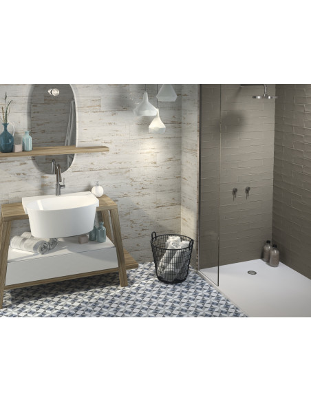 Carreau effet Zellige - CALPE TAUPE - 7.5x30cm