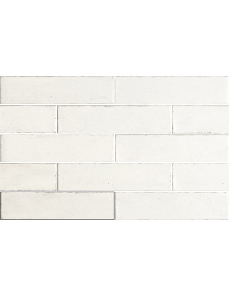 Carreau effet Zellige - CALPE WHITE - 7.5x30cm