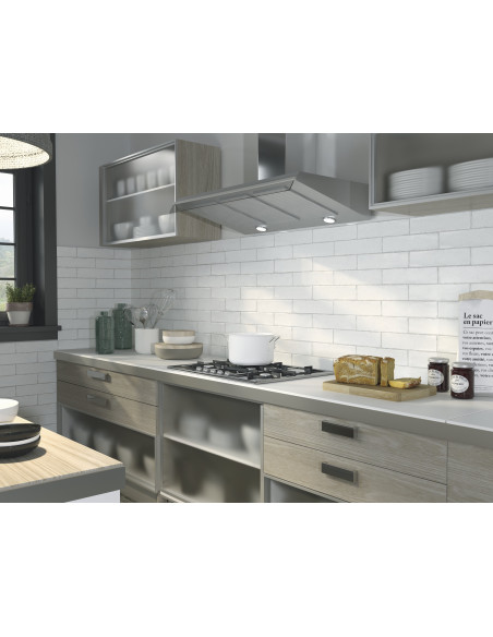 Carreau effet Zellige - CALPE WHITE - 7.5x30cm