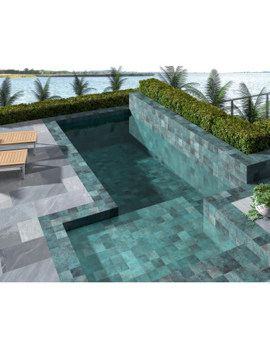 Carrelage piscine inspiration pierre de Bali...
