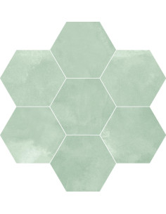 Carrelage hexagonal BERLIN EXA AQUAMAR MATT- 21.5X25cm