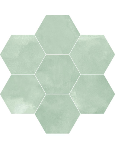 Carrelage hexagonal BERLIN EXA AQUAMAR MATT-...