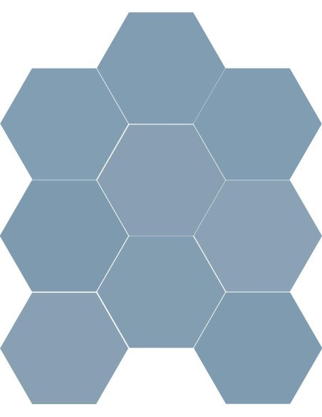 Carrelage hexagonal CHICAGO EXA OCEAN - 21.5x25cm